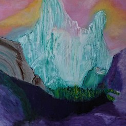 Mountain of ice geschilderd door 
