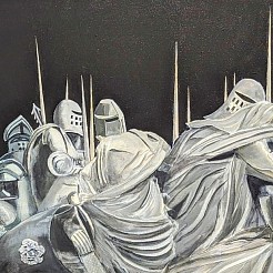 Dolende ridders geschilderd door 